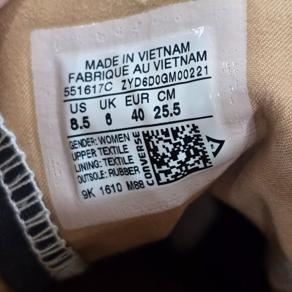 Converse Chuck Taylor All Star Lux Purple Suede Hidden Wedge Heel Mid Women 8.5 - Picture 9 of 9